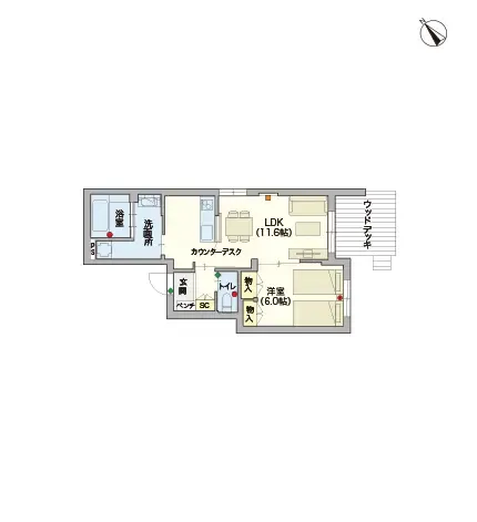 ヘーベルVillageおおたかの森南 間取図