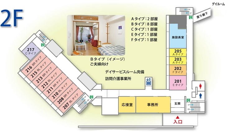 シルバービラージュ新舞子 間取図