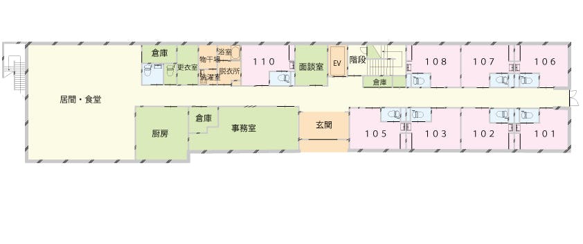 くまさんのねどこ 間取図