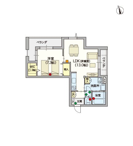 へーベルVillage東伏見 間取図