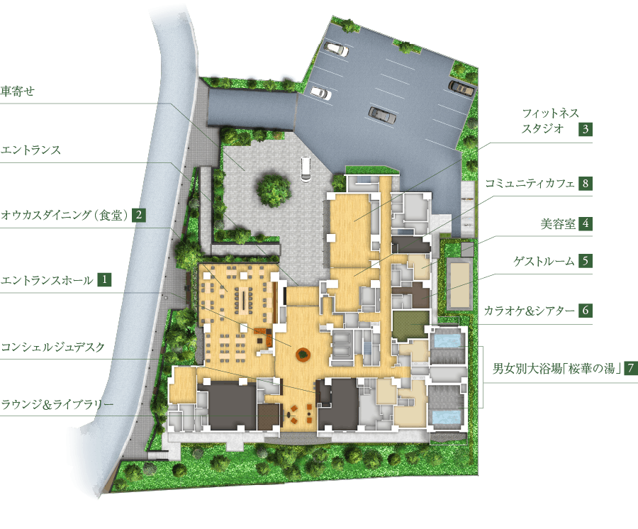 オウカス志木 間取図