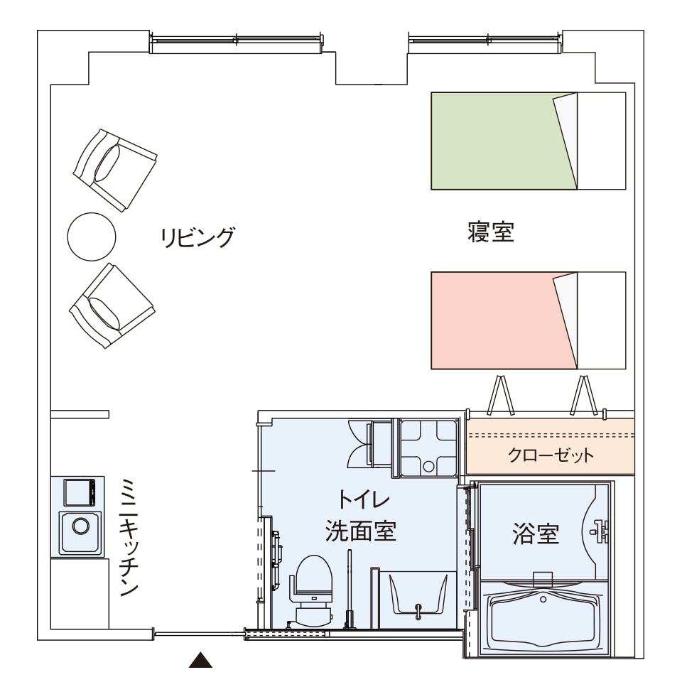 グッドタイムリビング尼崎新都心 間取図