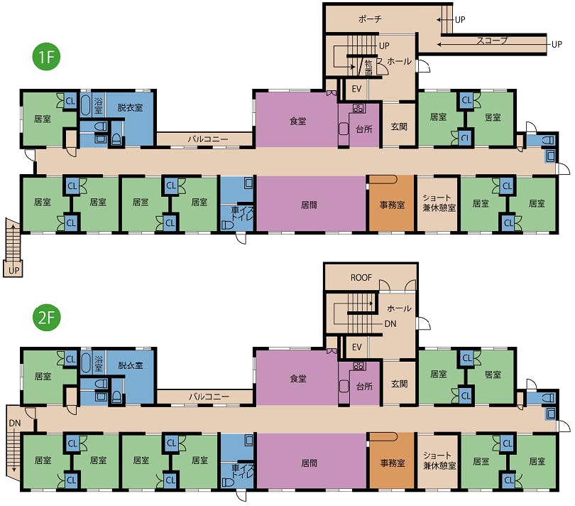 ふれあいの里グループホーム上幌向 間取図