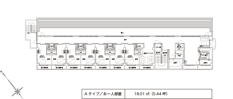 アルファリビング広島古江駅前 間取図