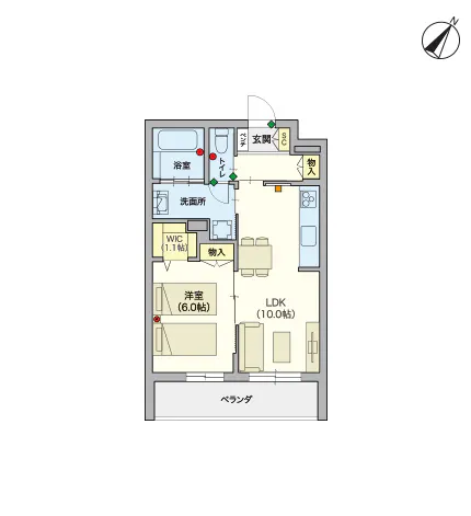 ヘーベルVillage南林間 間取図