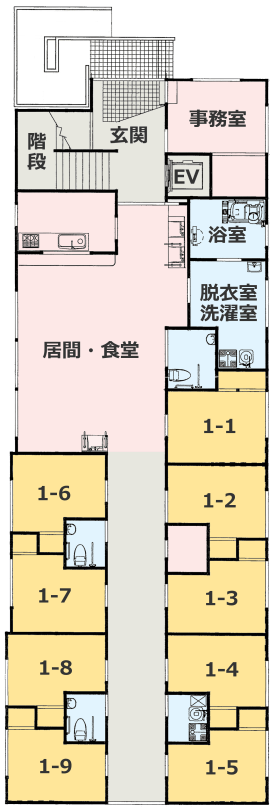 アクア東林グループホーム 間取図