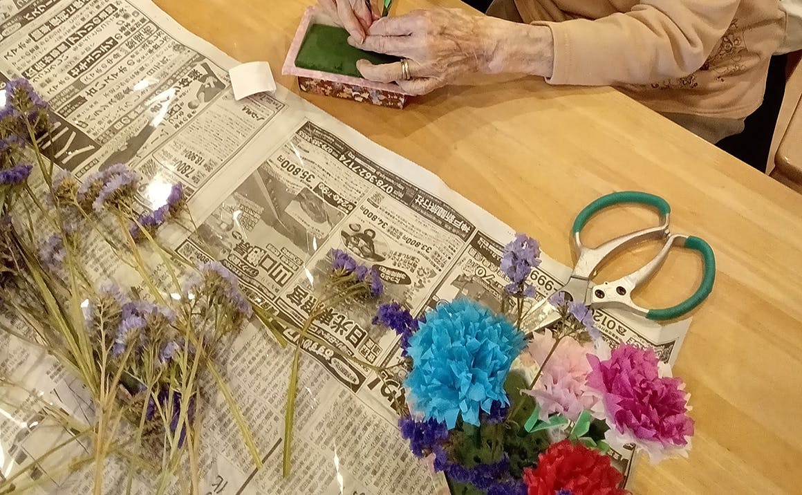 たのしい家垂水（GH） カーネーション作り