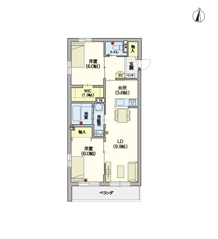 ヘーベルVillage井荻II 間取図