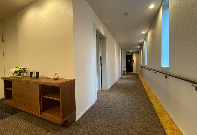 ヘーベルVillage稲田堤 共用廊下