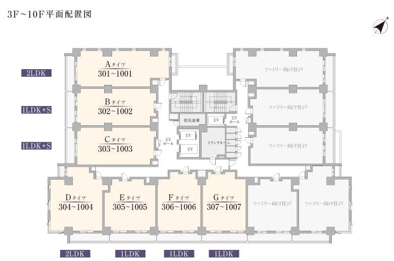 グランドマスト勝どき 間取図
