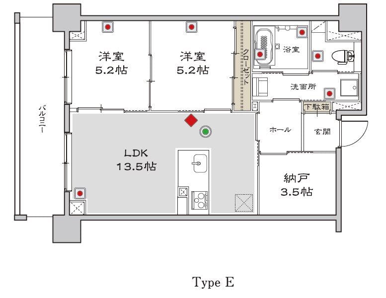 グランドマスト西ヶ原 間取図