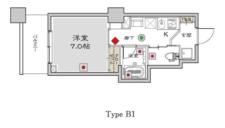 グランドマスト西ヶ原 間取図
