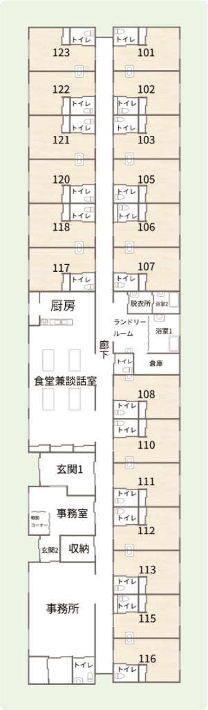 医療支援住宅メディホス河口湖 間取図