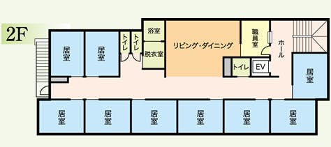グループホーム蘭寿しらかし 間取図
