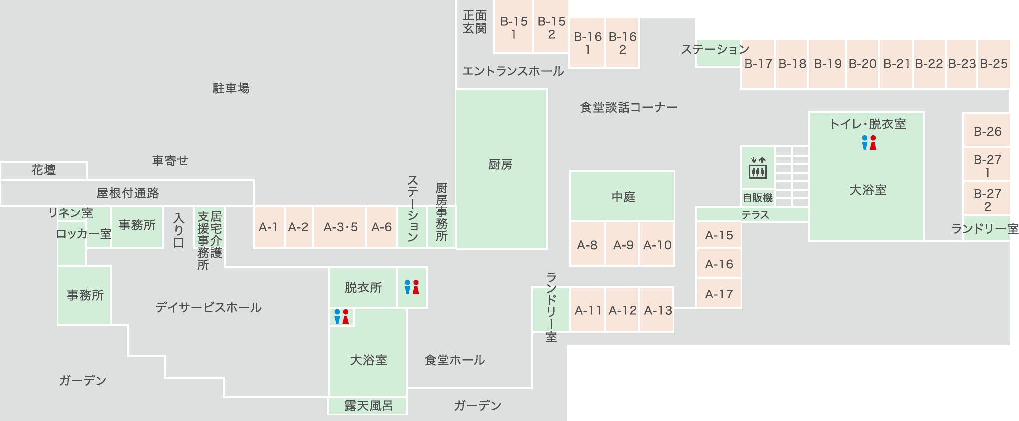 ライフケアガーデン熱川別館 間取図