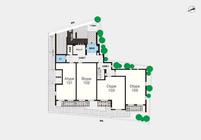 ヘーベルVillage片瀬鵠沼 間取図