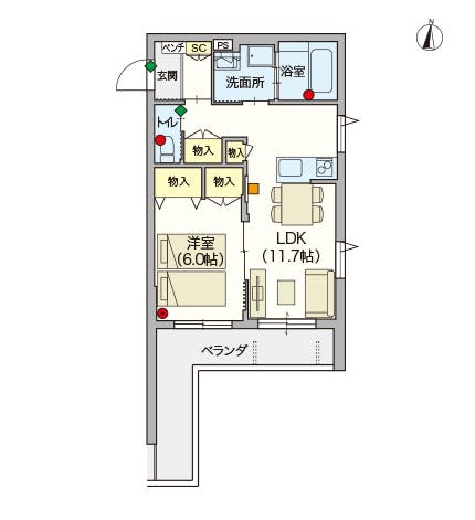 ヘーベルVillage戸田公園 間取図