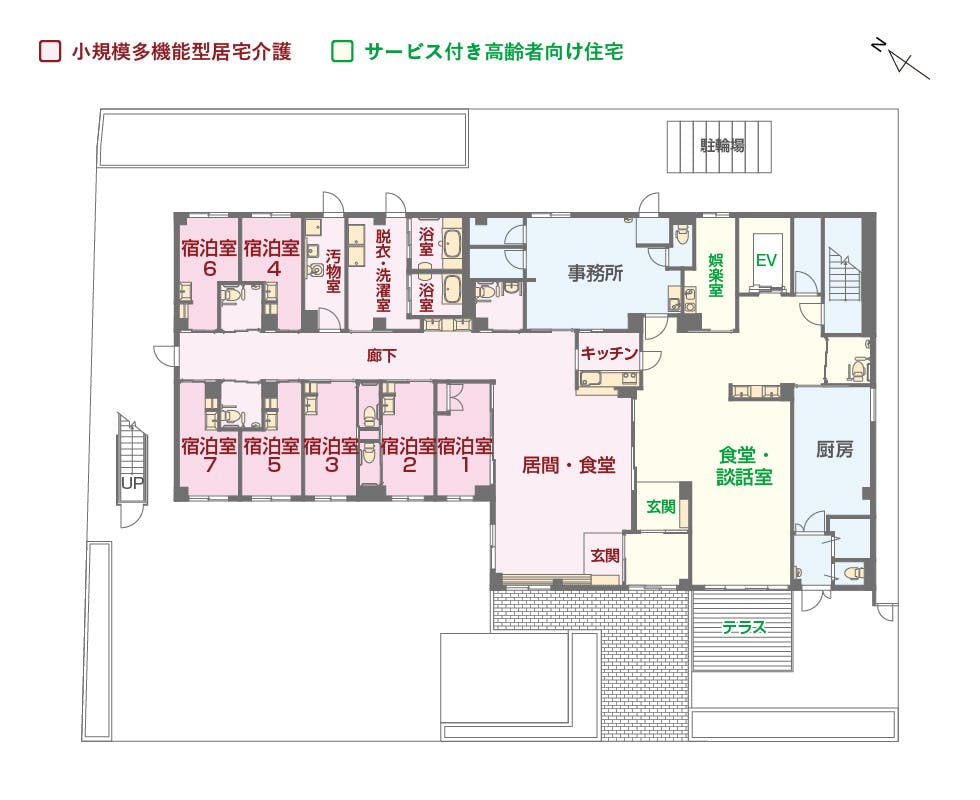 エイジフリーハウス尼崎下坂部 間取図