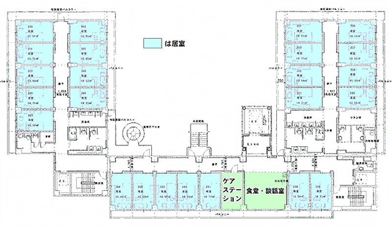 メディクスケアホーム松戸 間取図