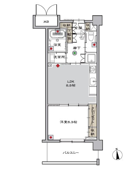 マストライフ古河庭園 間取図