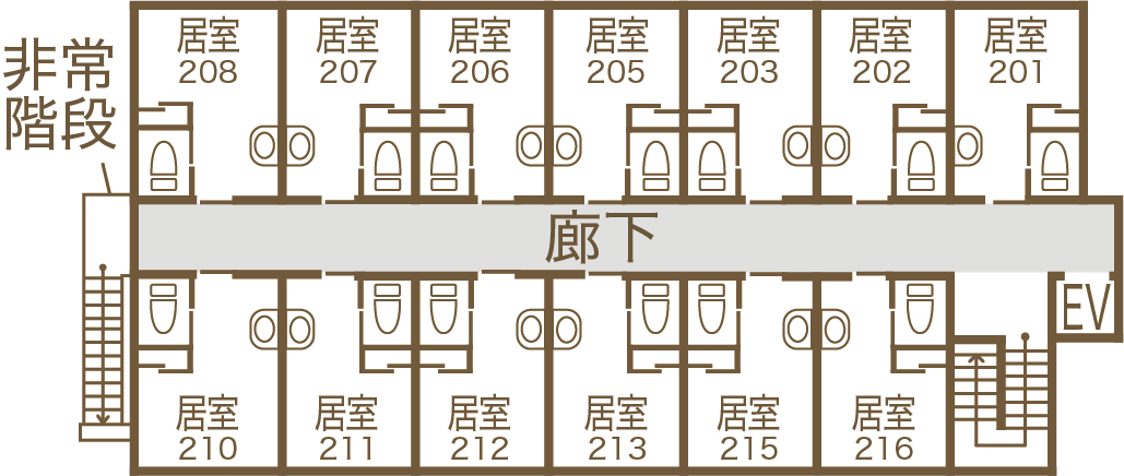 医療支援住宅メディホス韮崎 間取図