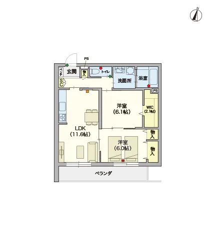 ヘーベルVillage 湘南台4丁目 間取図