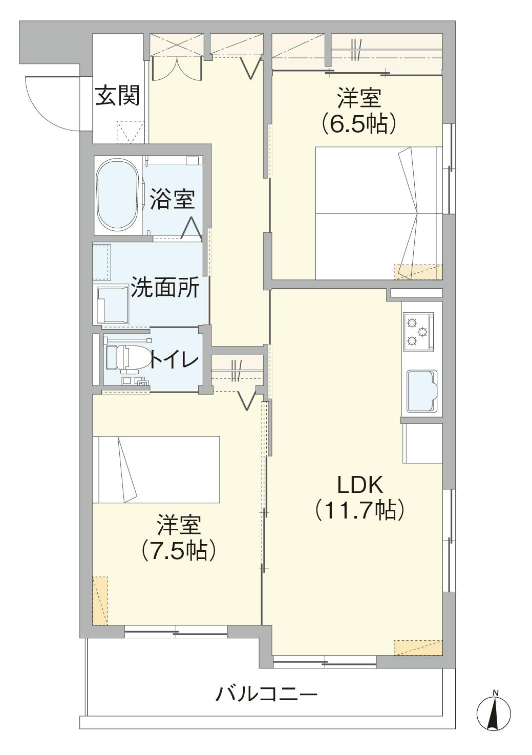 グランドマスト浜田山 間取図