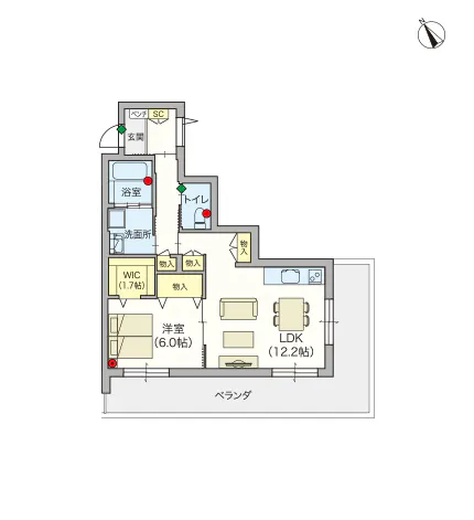 ヘーベルVillage藤沢本町 間取図
