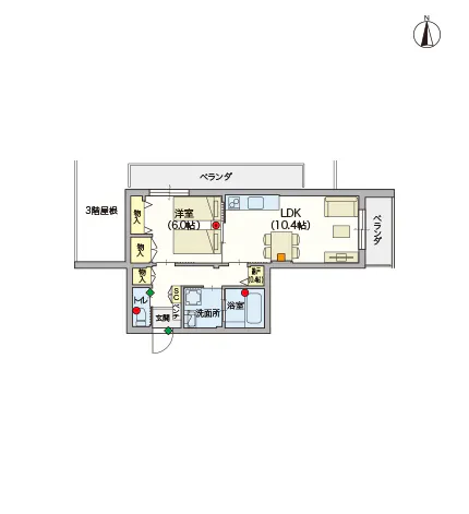 ヘーベルVillage武蔵境Ⅱ 間取図