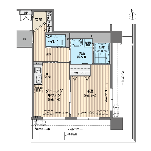 ベルパージュ大阪上本町 間取図