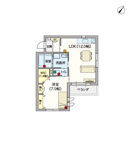 ヘーベルVillage元住吉Ⅱ 間取図