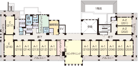 アライブ世田谷中町 間取図