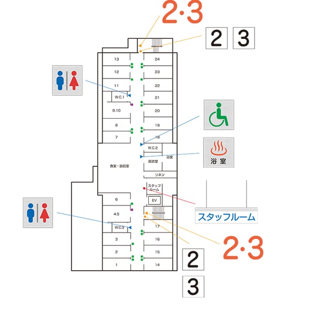 百ねん庵 桜 間取図