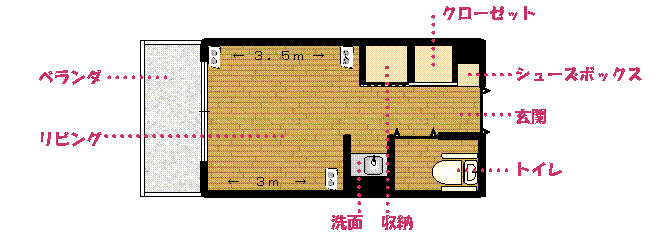 フルール東山 間取図