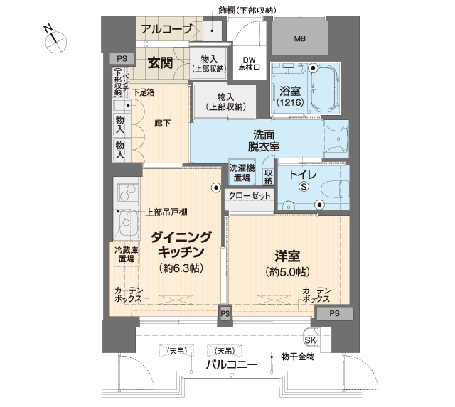 ベルパージュ大阪帝塚山 間取図