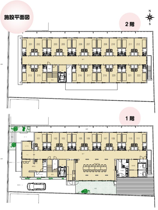 住宅型有料老人ホーム みかちゃんの家 瓜破西 間取図