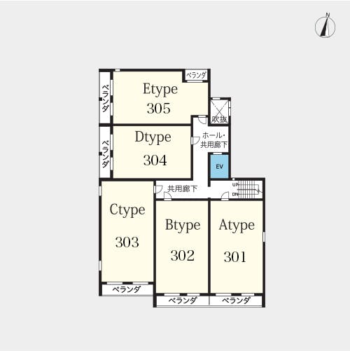 ヘーベルVillage堀ノ内 間取図