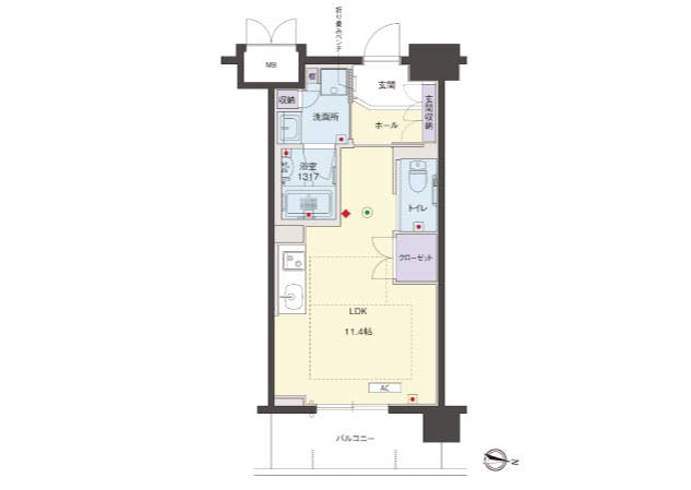 グランドマスト新大阪 間取図