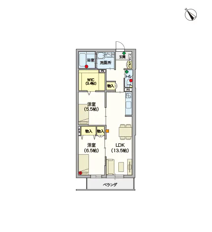 ヘーベルVillageおおたかの森 間取図