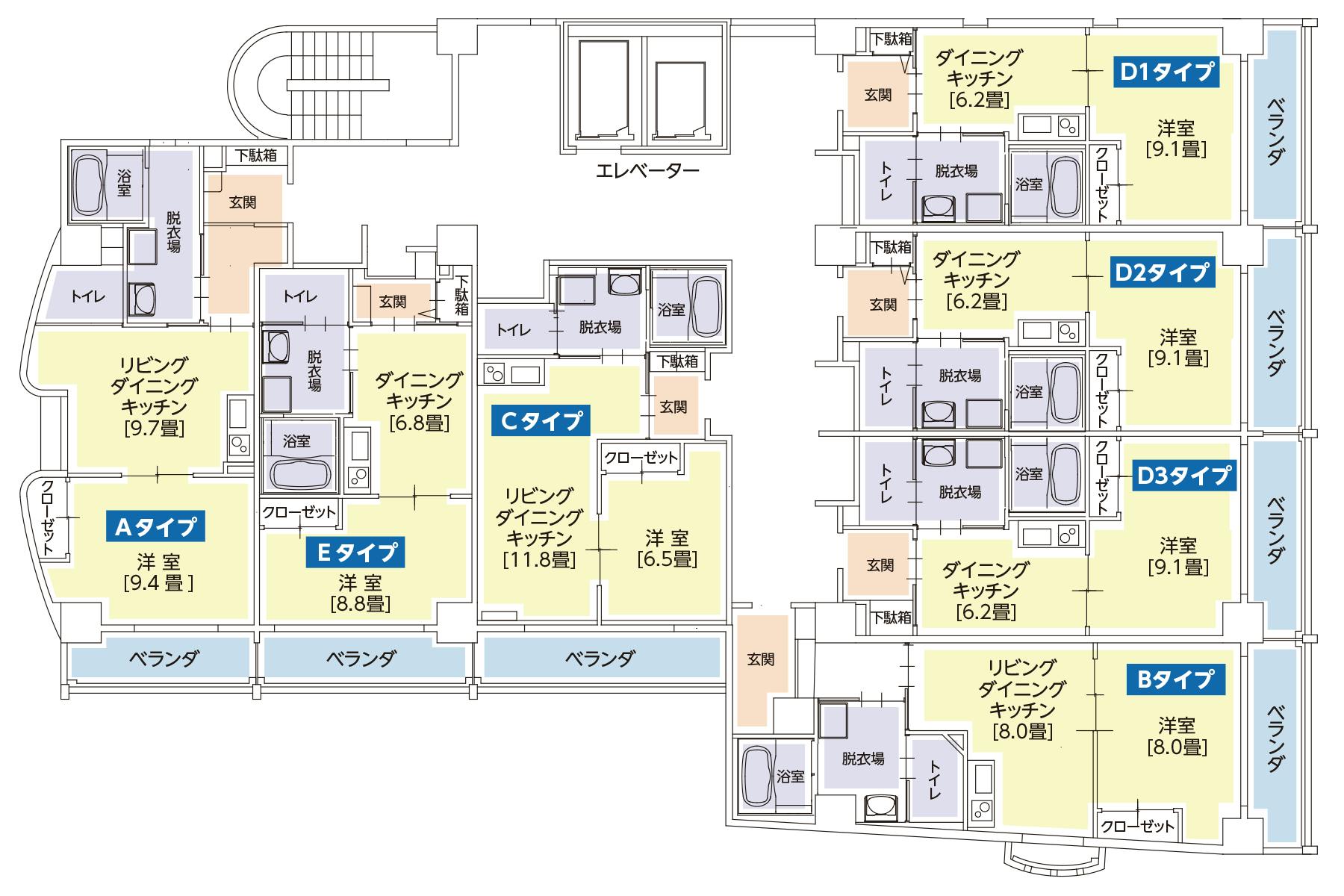 エクセレント迎賓館 間取図