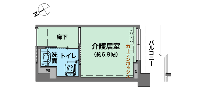 ベルパージュ大阪帝塚山 間取図