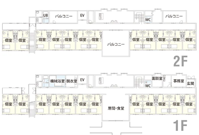 有料老人ホームみらい 間取図