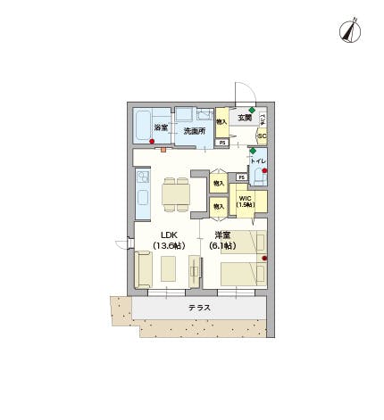 ヘーベルVillage池上3丁目 間取図