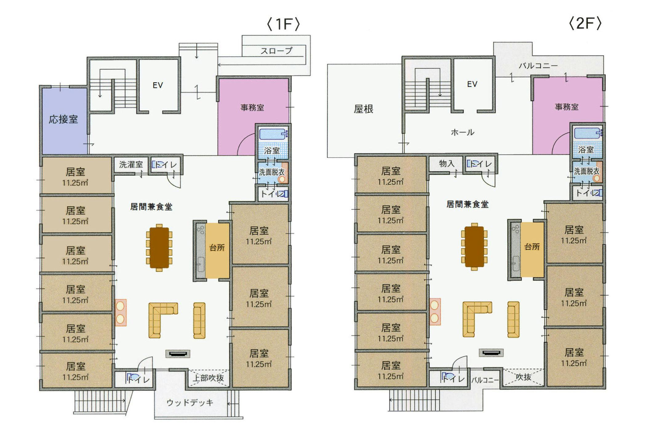 グループホームはるたの憩 間取図