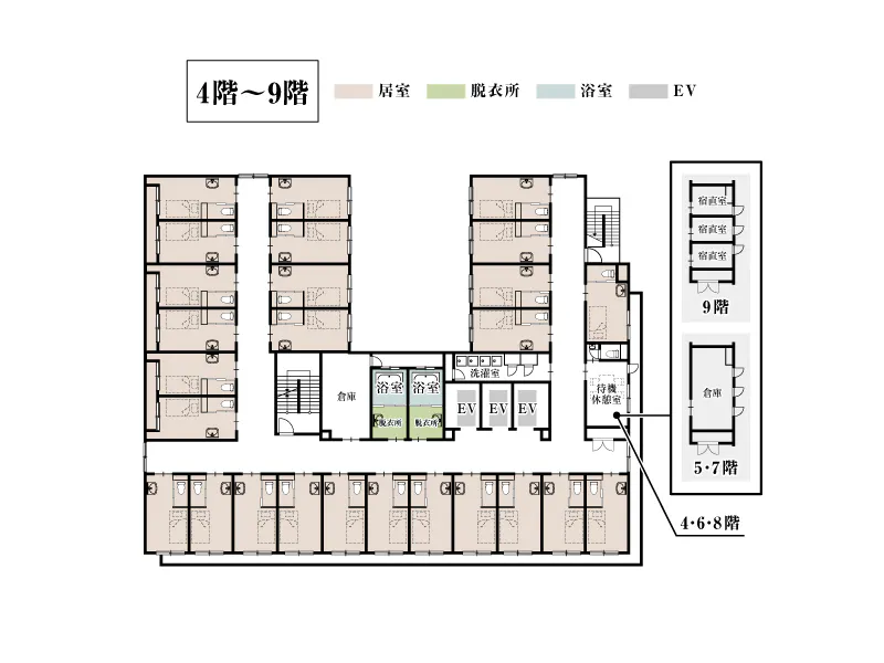 住宅型有料老人ホームドクターサンゴ天王寺 間取図