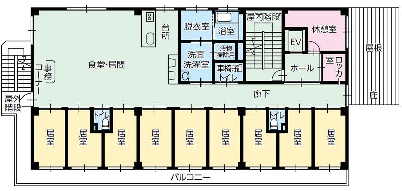 グループホームえくせれんと江戸川 間取図