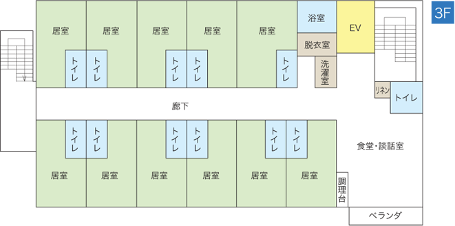 サービス付き高齢者向け住宅まごの手 間取図