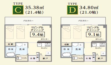 glad下川原 間取図