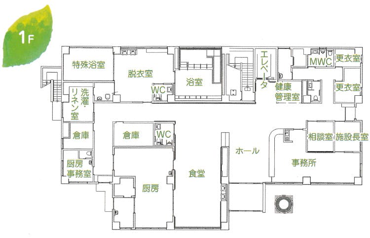 有料老人ホームさんさんハート岐南 間取図