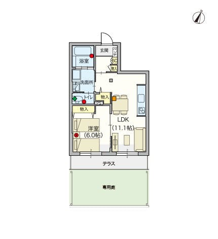 ヘーベルVillage小岩 間取図